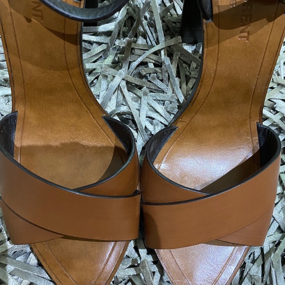 SAINT LAURENT TANGER WOOD & LEATHER SANDAL - Picture 7 of 12